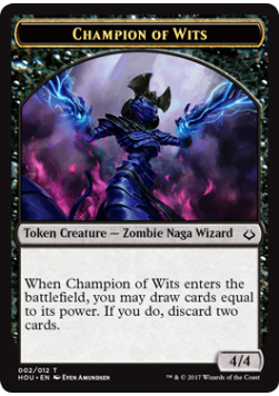 Champion of Wits 4/4 Token 02 - HOU