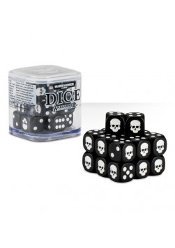 Zestaw kości Citadel Dice Cube (12mm) - Czarne