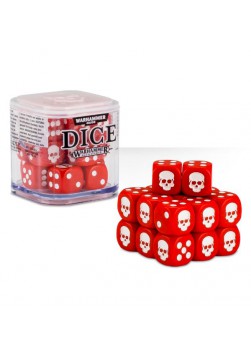 Zestaw kości Citadel Dice Cube (12mm) - Czerwone