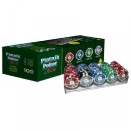 Piatnik Poker - 100 żetonów 14g