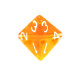 Kość Rebel K4 - kryształowa pomarańczowa