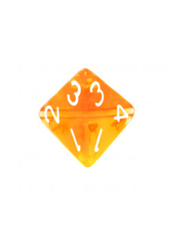 Kość Rebel K4 - kryształowa pomarańczowa