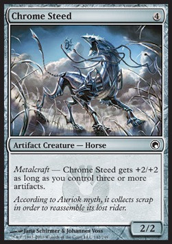 Chrome Steed FOIL (Scards of Mirrodin)
