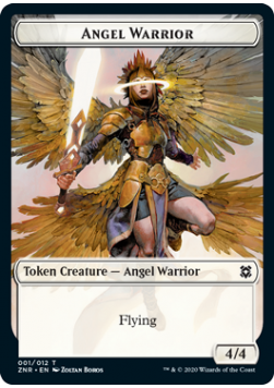 Angel Warrior 4/4 Token 001 - ZNR