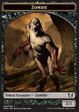 Zombie Token 2/2 (DD: Blessed vs. Cursed)