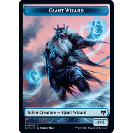 Giant Wizard 4/4 Token 006 - KHM