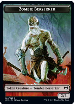 Zombie Berserker 2/2 Token 009 - KHM