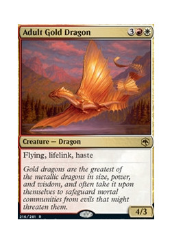 Adult Gold Dragon FOIL