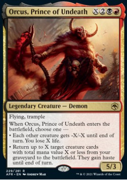 Orcus, Prince of Undeath FOIL