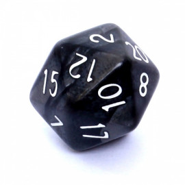 Kość Rebel K20 - perłowa czarna