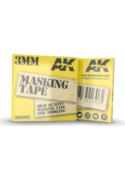 Taśma maskująca AK-Interactive 8202 Masking Tape 3 mm
