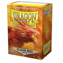 Koszulki Dragon Shield Matowe Clear Red 100 szt.