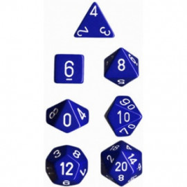 Zestaw kości RPG Chessex Opaque Polyhedral - Blue