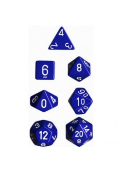 Zestaw kości RPG Chessex Opaque Polyhedral - Blue