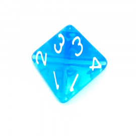 Kość Rebel K4 - kryształowa niebieska