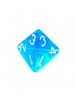 Kość Rebel K4 - kryształowa niebieska