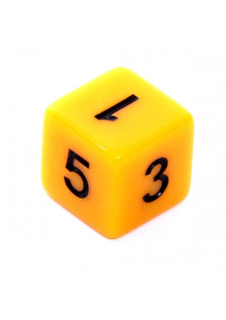 Kość Rebel K6 - żółta matowa