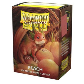 Koszulki Dragon Shield Dual Matte - Peach Piip 100 szt.