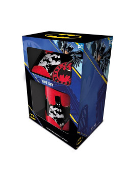Zestaw prezentowy Batman zawiera: kubek, podkładka,brelok