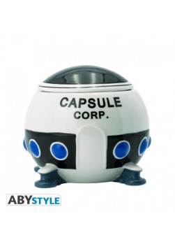 Kubek 3D Dragon ball Capsule Corp - statek kosmiczny - ABS
