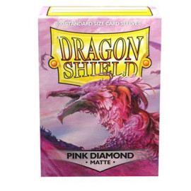 Koszulki Dragon Shield Matowe  - Pink Diamond 100 szt.