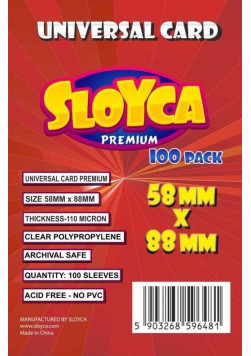 Koszulki Sloyca - Uniwersal Premium (58x88mm) - 100 szt.