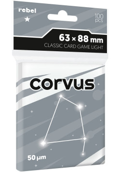 Koszulki na karty Rebel (63x88 mm) Corvus Light, 100 sztuk