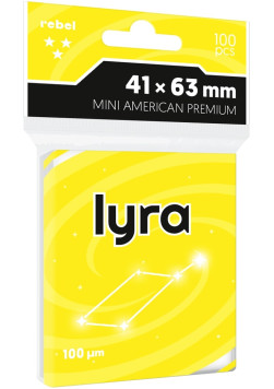 Koszulki na karty Rebel (41x63 mm) Lyra Premium, 100 sztuk