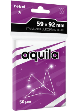 Koszulki na karty Rebel (59x92 mm) Aquila Light, 100 sztuk