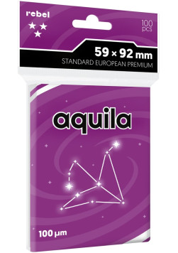 Koszulki na karty Rebel (59x92 mm) Aquila Premium, 100 sztuk