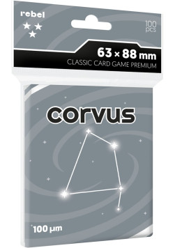 Koszulki na karty Rebel (63x88 mm) Corvus Premium, 100 sztuk