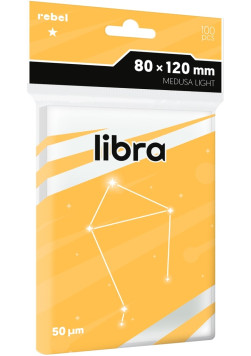 Koszulki na karty Rebel (80x120 mm) Libra Light, 100 sztuk