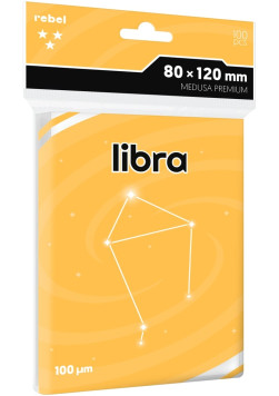 Koszulki na karty Rebel (80x120 mm) Libra Premium, 100 sztuk