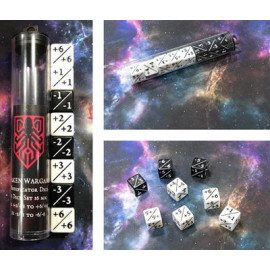Zestaw kości Kraken Wargames Dice - Positive/Negative D6 Dice 16 mm (8 Dice in Tube)