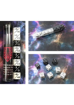 Zestaw kości Kraken Wargames Dice - Positive/Negative D6 Dice 16 mm (8 Dice in Tube)