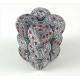 Zestaw kości Chessex Speckled 16mm d6 with pips Dice Blocks (12 Dice) - Granite