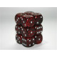 Zestaw kości Chessex Speckled 16mm d6 with pips Dice Blocks (12 Dice) - Silver Volcano