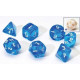 Zestaw kości Sirius Dice - Translucent Blue Resin