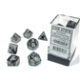 Zestaw kości Chessex Borealis 16mm d6 Light Smoke/silver Luminary Dice Block (12 dice)