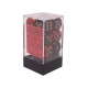 Zestaw kości Chessex Gemini 16mm d6 with pips Dice Blocks (12 Dice) - Black-Red w/gold