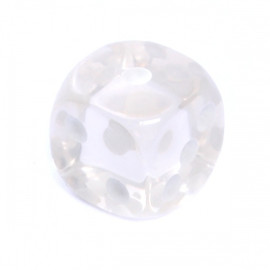 Kość Rebel K6 - kryształowa przezroczysta (oczka)