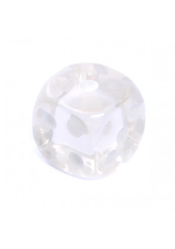 Kość Rebel K6 - kryształowa przezroczysta (oczka)