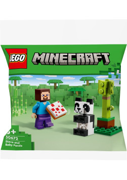 Lego Minecraft 30672 Steve i mała panda