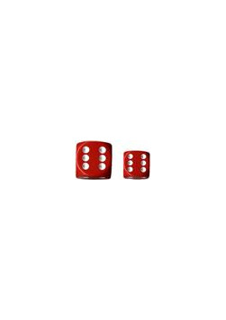 Zestaw kości Chessex Opaque 16mm d6 with pips Dice Blocks (12 Dice) - Red w/white