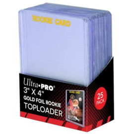UP - Toploader - 3" x 4" Rookie Gold (25 pieces)