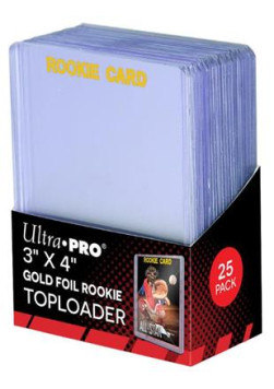 UP - Toploader - 3" x 4" Rookie Gold (25 pieces)