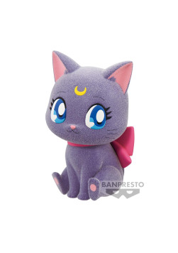 Maskotka Pretty Guardian Sailor Moon Cosmos The Movie Fluffy Puffy～Luna/Artemis～Big Ribbon Ver.(A:Luna)