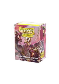 Koszulki Dragon Shield Standard Matte Dual Sleeves Pomegranate & Gold (100 Sleeves)