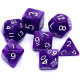 Zestaw kości RPG - Perłowe - Fioletowe