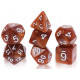 Zestaw kości RPG - Perłowe - Brązowe